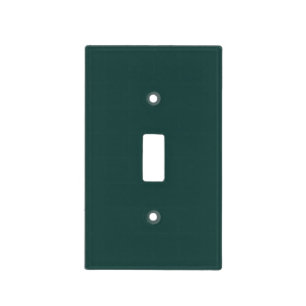 Solid color plain dark emerald green light switch cover
