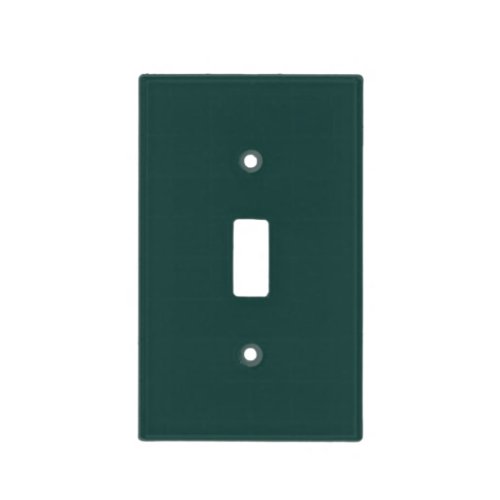 Solid color plain dark emerald green light switch cover