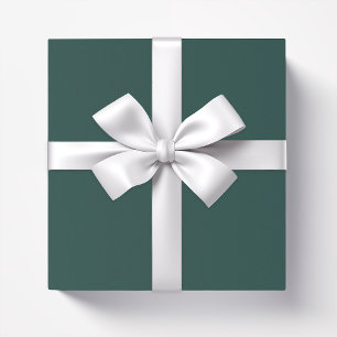 Solid color plain dark emerald green wrapping paper