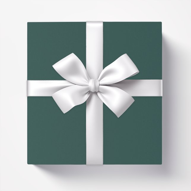 Solid color plain dark emerald green wrapping paper (Creator Uploaded)