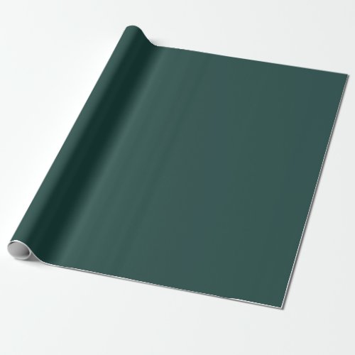 Solid color plain dark emerald green wrapping paper