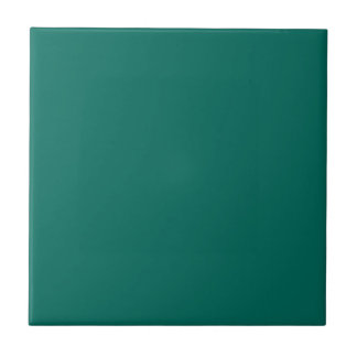 Solid color plain dark green Bear Grass Ceramic Tile