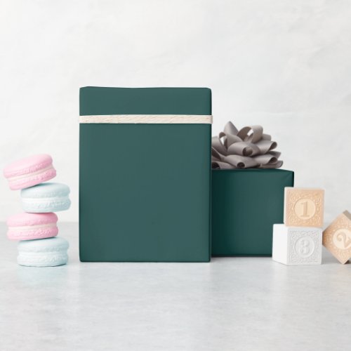 Solid color plain dark green Botanical Garden Wrapping Paper
