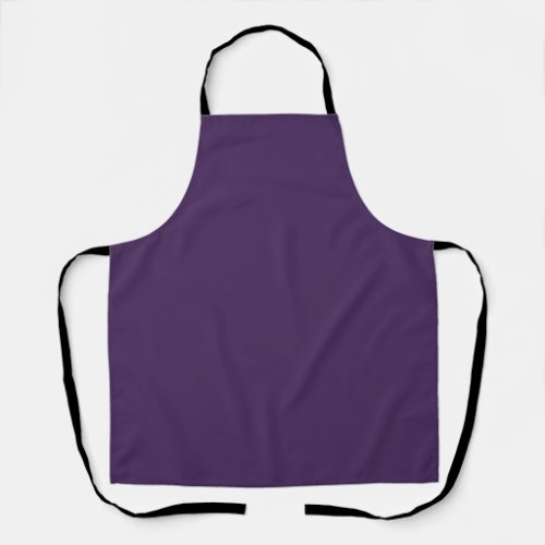 Solid color plain dark purple acai berry apron