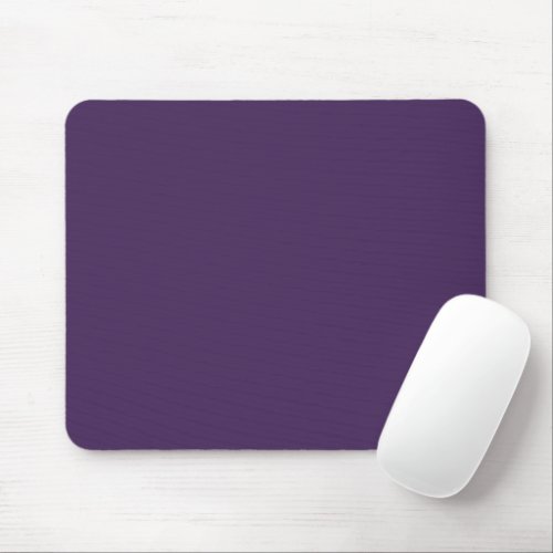 Solid color plain dark purple acai berry mouse pad