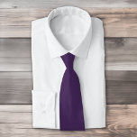 Solid color plain dark purple acai berry neck tie<br><div class="desc">Solid color plain dark purple acai berry design.</div>