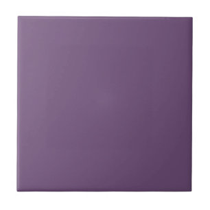 Solid color plain dark purple mauve ceramic tile