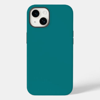 Solid color plain Deep Aqua teal Case-Mate iPhone 14 Case