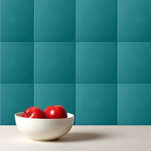  Solid color plain Deep Aqua teal Ceramic Tile