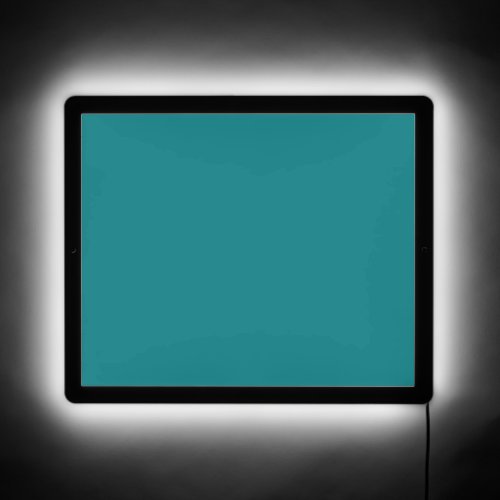  Solid color plain Deep Aqua teal LED Sign