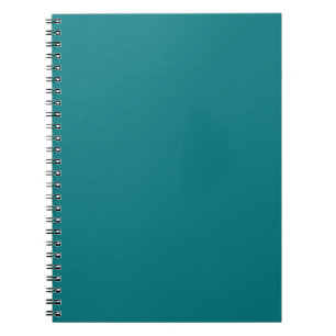 Solid color plain Deep Aqua teal Notebook