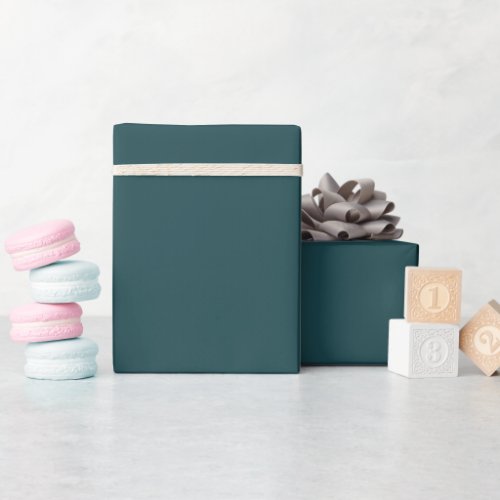 Solid color plain Deep Teal Wrapping Paper