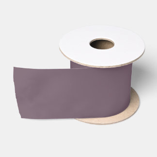 Solid color plain dusky dark plum purple satin ribbon