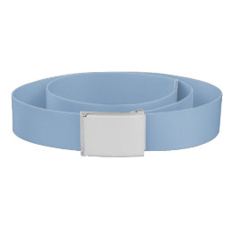 Solid color plain dusty blue pastel belt