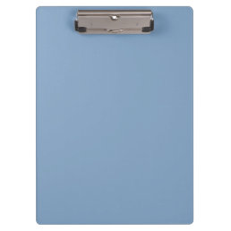 Solid color plain dusty blue pastel clipboard