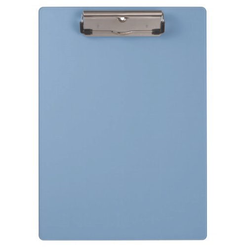 Solid color plain dusty blue pastel clipboard