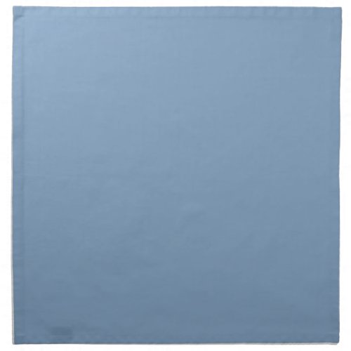 Solid color plain dusty blue pastel cloth napkin