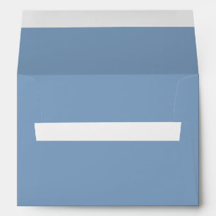 Solid color plain dusty blue pastel envelope