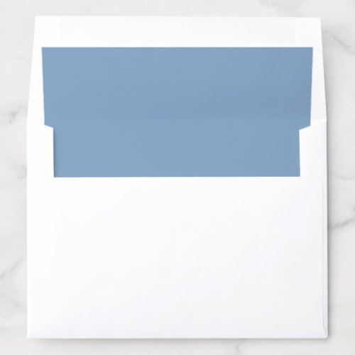 Solid color plain dusty blue pastel envelope liner
