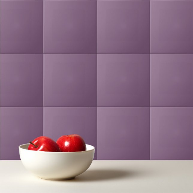  Solid color plain dusty purple Chinese Violet Ceramic Tile (Creator Uploaded)