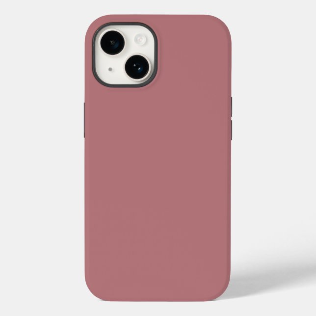 Solid color plain Dusty Rose Case-Mate iPhone Case (Back)