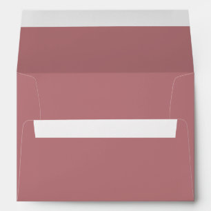 Solid color plain Dusty Rose Envelope