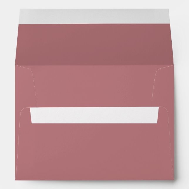 Solid color plain Dusty Rose Envelope (Back (Bottom))