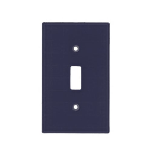 Solid color plain Evening dark Blue Light Switch Cover