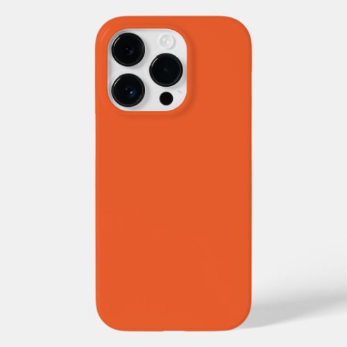 Solid color plain exotic orange red Case_Mate iPhone 14 pro case