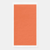 Solid color plain papaya orange napkins