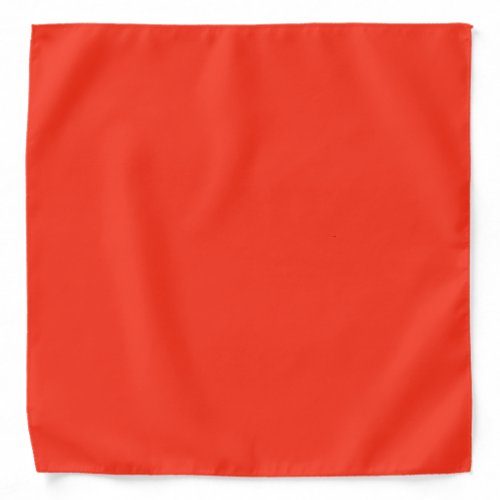 Solid color plain flamingo bright red bandana