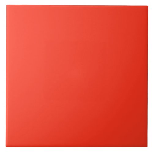 Solid color plain flamingo bright red ceramic tile