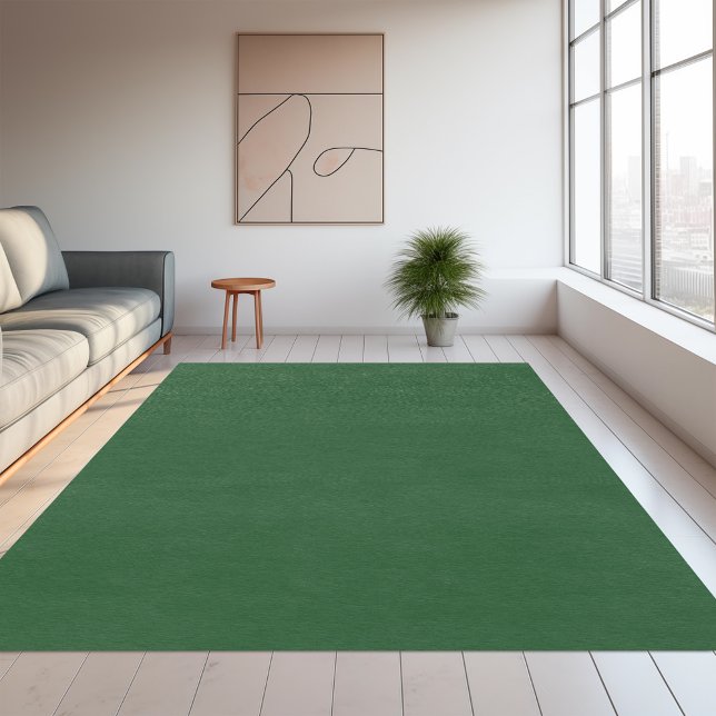 Solid color plain Garden dark Green Rug (Creator Uploaded)
