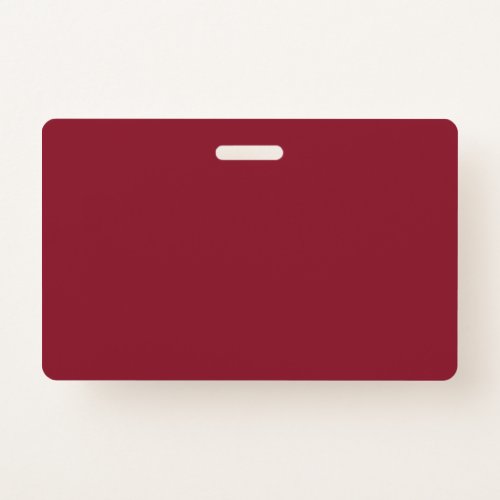  Solid color plain Garnet Red Badge