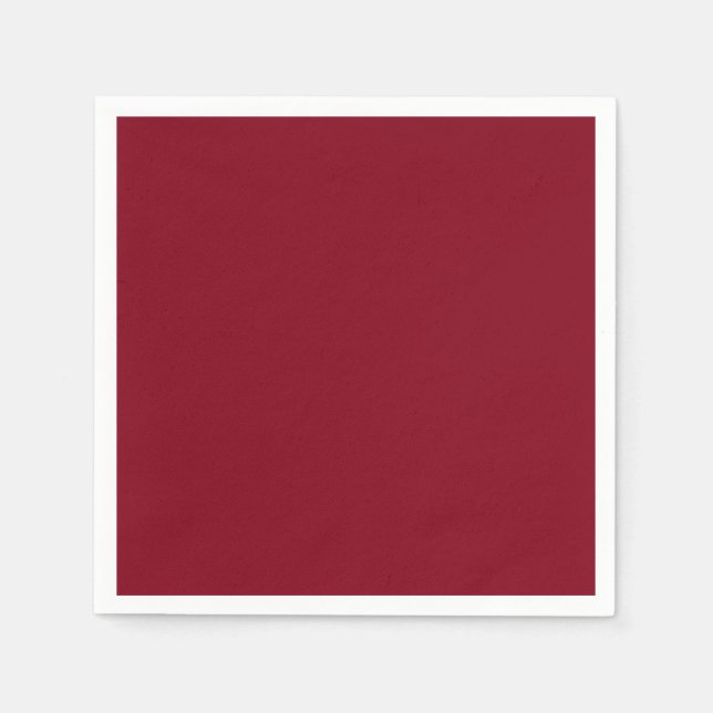  Solid color plain Garnet Red Napkins (Front)