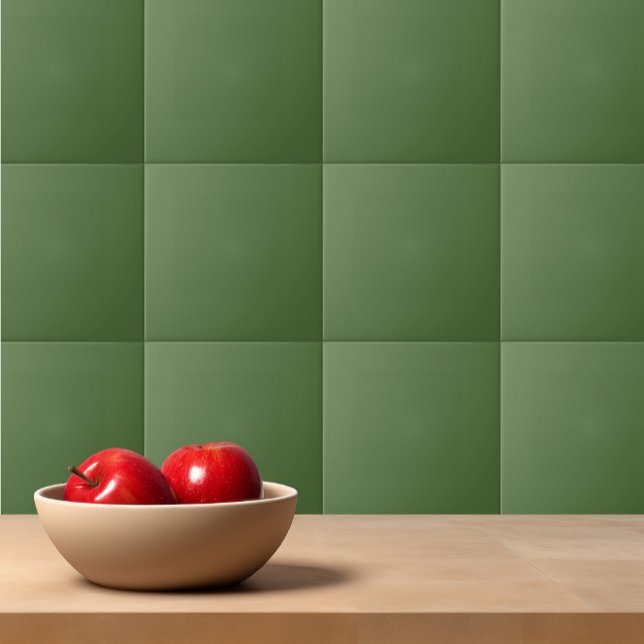 Solid color plain Green Cactus Ceramic Tile (Creator Uploaded)