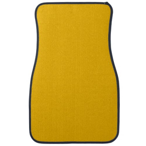 Solid color plain hot yellow freesia car floor mat