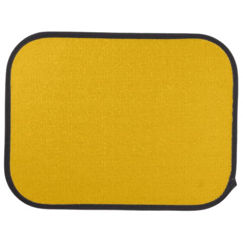 Solid color plain hot yellow freesia car floor mat