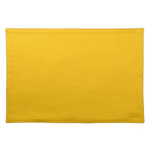 Solid color plain hot yellow freesia cloth placemat