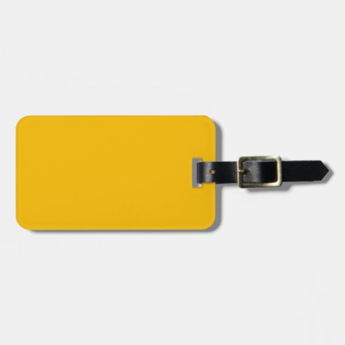 Solid color plain hot yellow freesia luggage tag