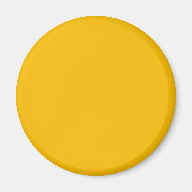 Solid color plain hot yellow freesia magnet (Front)