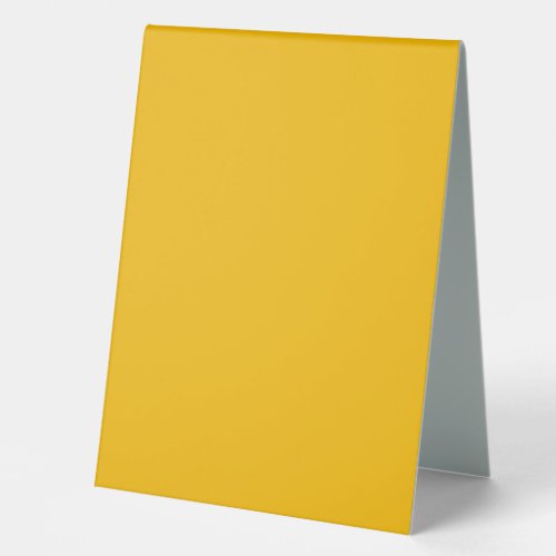 Solid color plain hot yellow freesia table tent sign