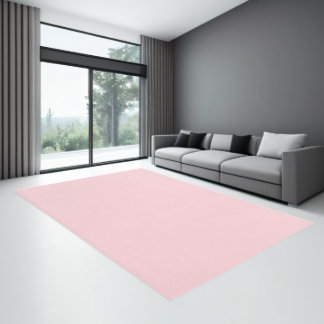 Solid color plain Icy light Pink Rug