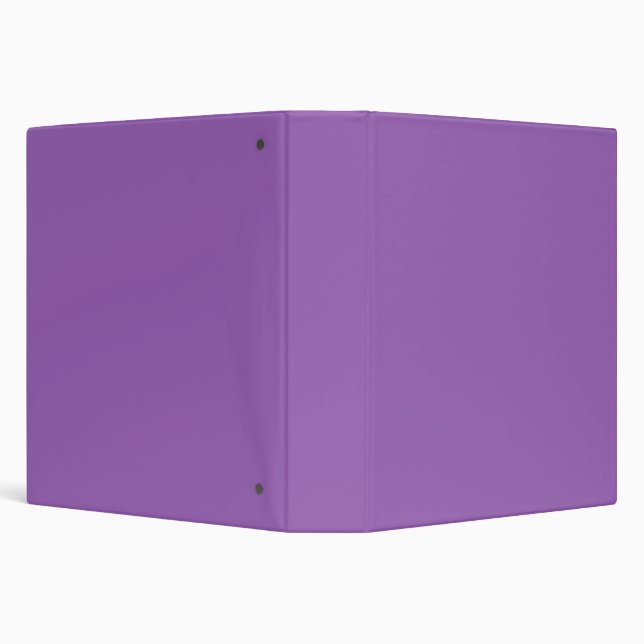 Solid color plain iris soft purple 3 ring binder (Background)