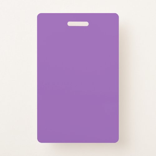 Solid color plain iris soft purple badge