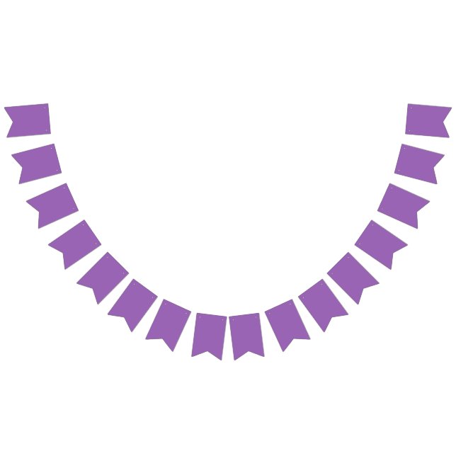 Solid color plain iris soft purple bunting flags (All)