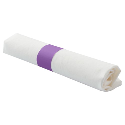 Solid color plain iris soft purple napkin bands