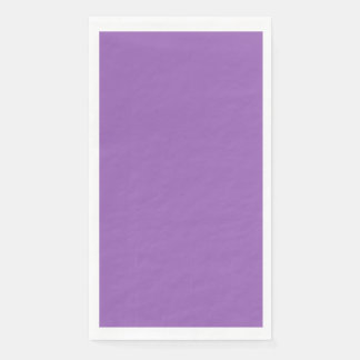 Solid color plain iris soft purple paper guest towels