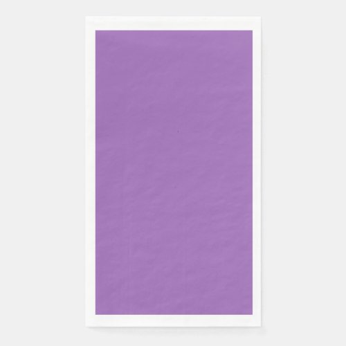 Solid color plain iris soft purple paper guest towels