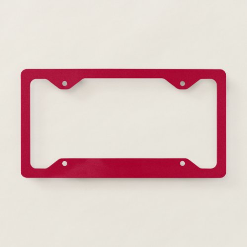 Solid color plain light maroon wine red license plate frame